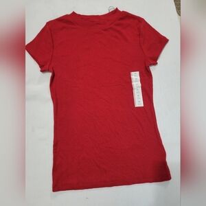 Women's XS Red Short Sleeve Knit T-Shirt - A New Day